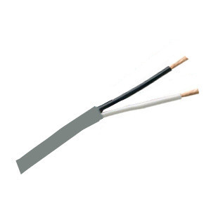 155472GY - Security Wire - 22 AWG/2 Conductor, CL3R, Shielded, Stranded Bare Copper, 1000ft - Grey