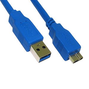 500083/03BL - USB 3.0 "A" Male to Micro B Male - 3ft - Blue