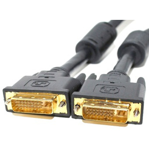 500230/03MBK - DVI-I Dual Link Cable w/Ferrites - Male to Male - 3M (9.84ft)