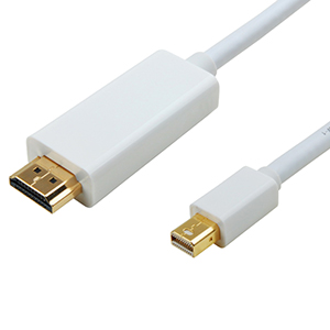 500265/10WH - Mini DisplayPort Male to HDMI Male Cable