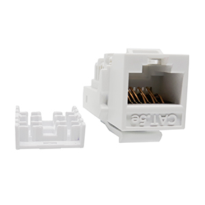 102656XWH - CAT5e - RJ45 - Toolless Keystone Jack Insert - White