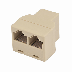 106961IV - RJ45 Splitter - 1 Female x 2 Female - Ivory