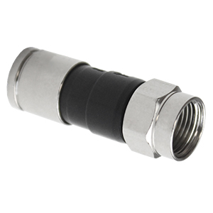 108117M - RG-6 Quadshield Compression F Connector - Male