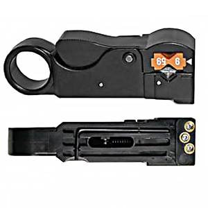 109179P - Platinum Tools - 3-Level Coaxial Cable Stripper (for RG-59/62/6/6 Quad)