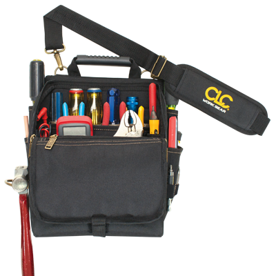 109517 - Custom LeatherCraft (CLC) - 21 Pocket Zippered Professional Electrician's Tool Pouch