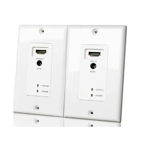 102179WH - HDMI Wall Plate Extender with IR Control (IR Cables Not Included)