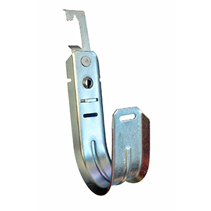 120951 - J-Hook Cable Hanger with 1/4" Batwing Clip - 2" Loop