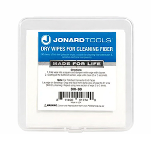 DW-90 - Jonard - Dry Wipes for Cleaning Fiber
