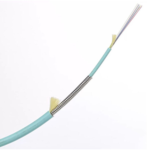 160406-OM3FT - Tinifiber - 6 Fiber OM3 900um Plenum Indoor/Outdoor Armored Fiber Optic Cable - Per Foot