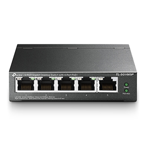 TL-SG1005P - TP-LINK - 5-Port Gigabit Desktop Switch with 4-Port PoE+