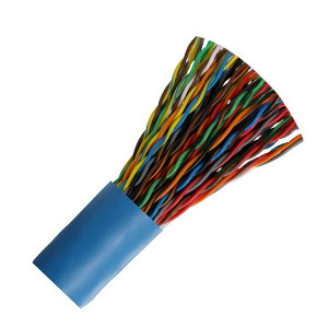 100160BL - CAT5e Cable, 25 Pair, UTP, Riser Rated (CMR), Solid Bare Copper - Blue - 1000ft