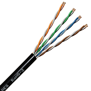 101369BK - 22AWG GameChanger CAT6, Plenum, OSP UTP 1000' Reel - Black