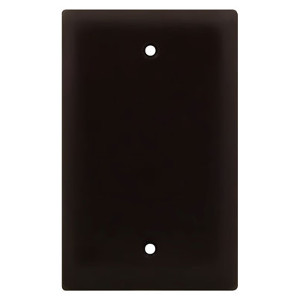 102100BK - Blank Wall Plate - Black