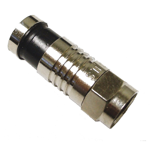 108127M - RG59 - F Compression Connector - Waterproof - Male