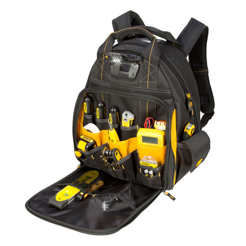 109712 - DeWalt - 57 Pocket Lighted Tool BackPack - DGL523