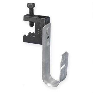 120930 - J-Hook Cable Hanger with Screw-Type Beam Clamp - 3/4" Loop
