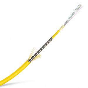 160412-SMFT - Tinifiber - 12 Fiber OS2 9/125 900um Plenum Indoor/Outdoor Armored Fiber Optic Cable - Per Ft