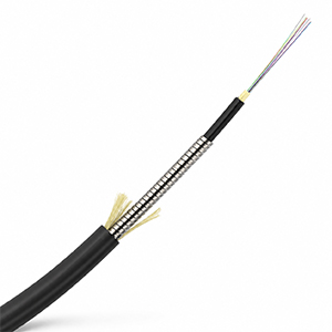 160424-SMFT - Tinifiber - 24 Fiber OS2 Single Mode 250mm Plenum Indoor/Outdoor Armored Fiber Optic Cable - Per Ft