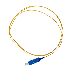 161203P-1 - Pigtail SC/UPC SM G657A1 SX 0.9mm OFNR 1M Yellow, semi tight
