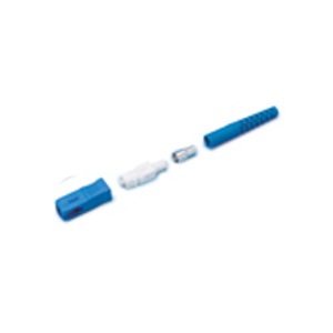 162415 - SC Connector, Singlemode Simplex Crimp, for 3mm Cable, Blue Housing, Blue