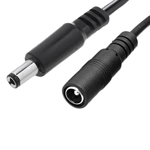 270018 - DC Power Adapter Female to Male - 6 Inch (Male 2.5mm x Female 2.1mm)