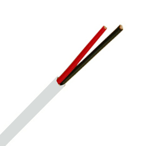 156532WH - Security Wire - 14 AWG/2 Conductor, CL3P, Unshielded, Plenum, Stranded Bare Copper, 1000ft - White