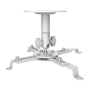 309075WH - Universal Projector Ceiling Mount - 22lbs Capacity - White