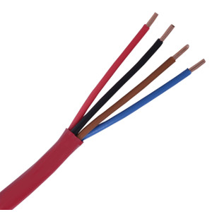 500FT 18/4 Plenum Fire Alarm Wire Cable FPLP Solid Shielded