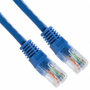 101952.5BL - CAT5e 350MHz UTP Ethernet Network RJ45 Patch Cable - Blue - 2ft