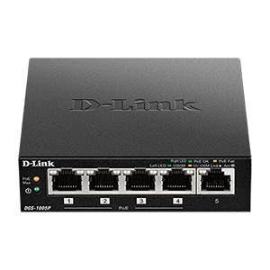 DLK-DGS-1005P - 5-Port Desktop Gigabit PoE+ Switch