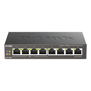 DLK-DGS-1008P - 8-Port Desktop Gigabit PoE+ Switch
