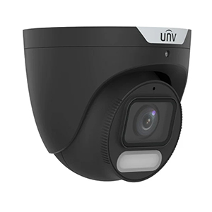 IPC3624SR-ADF28KM-WP-BK - Uniview - 4MP ColorHunter with Wise-ISP Fixed Eyeball Network Camera - Black