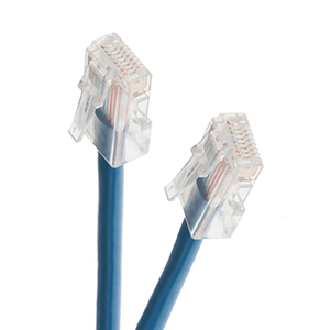 10196X3BL - CAT6 24AWG UTP Bootless Ethernet Network RJ45 Patch Cable - Blue - 3FT