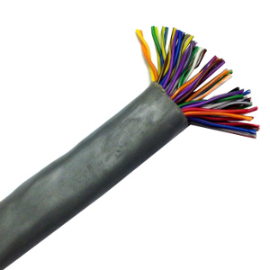 100139GY/FT - CAT3 Cable, 25 Pair, UTP, Riser Rated (CMR), Solid Bare Copper - Grey - Per Foot