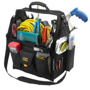 Custom Leathercraft (CLC) 1570 Large Open Top Tool Bag – 20 Pocket Tool Box Carrier – New