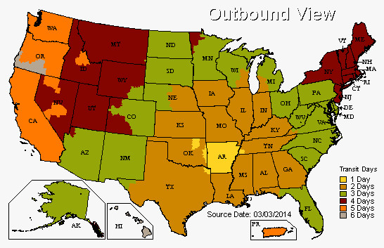 UPS Shipping Schedule